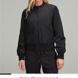 lululemon athletica Black Bomber Jacket